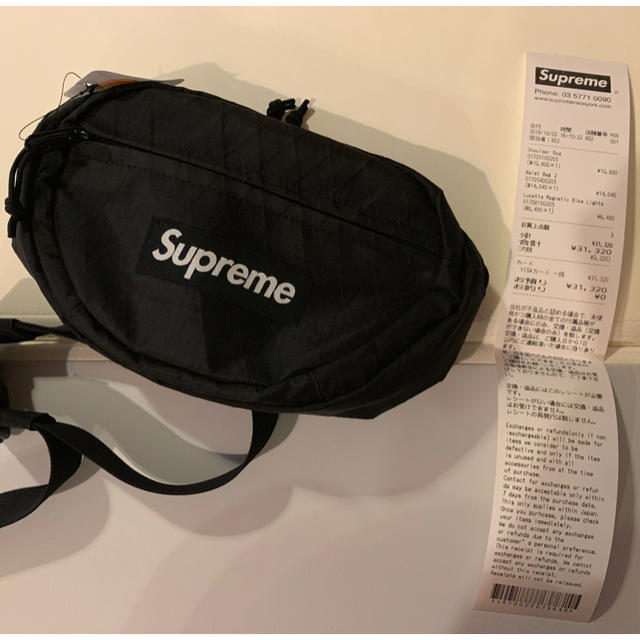 Supremeシュプリームwaist bag blackボディバッグ黒新品未使用 1