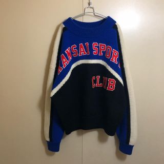 Kansai Yamamoto - 良品 90s KANSAI SPORTS 山本寛斎 ロゴ ニットの