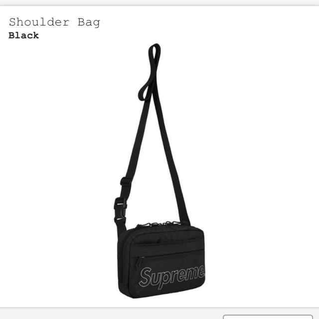 Supreme(シュプリーム)の18aw 黒 Supreme Shoulder Bag  メンズのバッグ(ショルダーバッグ)の商品写真