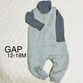 ベビーギャップ(babyGAP)の専用です。大人気キルトオーバーオール♡グレー80cm(カバーオール)