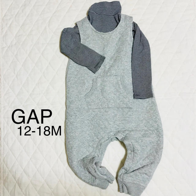 babyGAP(ベビーギャップ)の専用です！大人気ギャップキルトロンパース♡レッド70cm キッズ/ベビー/マタニティのベビー服(~85cm)(カバーオール)の商品写真