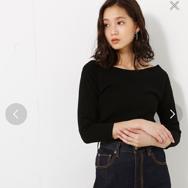 AZUL by moussy(アズールバイマウジー)の新品 AZUL BY MOUSSY ミラノリブ2way ニットPO レディースのトップス(ニット/セーター)の商品写真