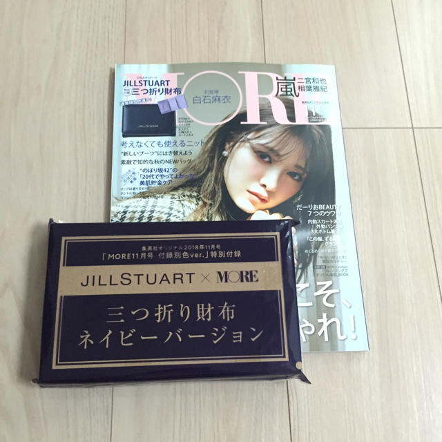 JILLSTUART(ジルスチュアート)の〈 新品 〉 MORE11月号 付録のみ エンタメ/ホビーの雑誌(ファッション)の商品写真