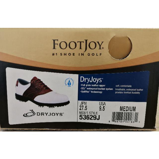 FootJoy(フットジョイ)の未使用FootJoy DryJoys ゴルフシューズ 53629J　27.5cm スポーツ/アウトドアのゴルフ(シューズ)の商品写真