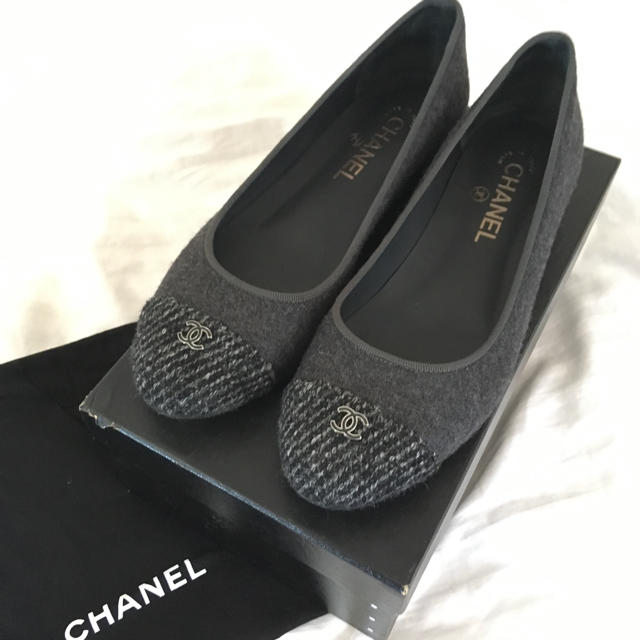 CHANEL(シャネル)の【cyokokki様】CHANEL フラットシューズ 39 レディースの靴/シューズ(バレエシューズ)の商品写真
