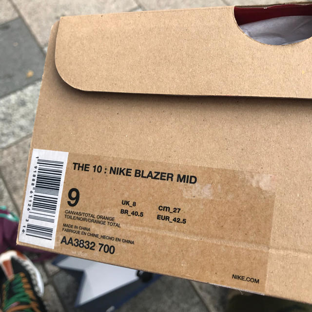 NIKE(ナイキ)の即発 NIKE BLAZER MID THE TEN 27 OFF-WHITE メンズの靴/シューズ(スニーカー)の商品写真