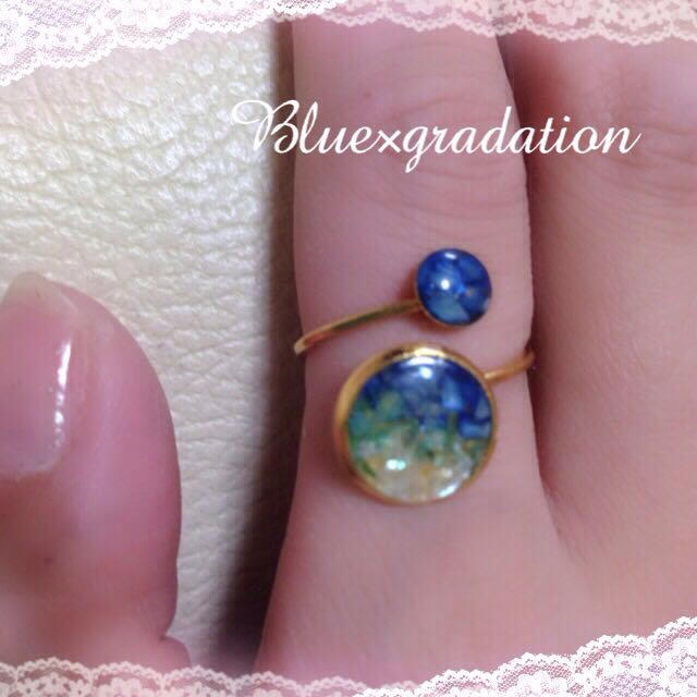 Blue×gradation リング レディースのアクセサリー(リング(指輪))の商品写真