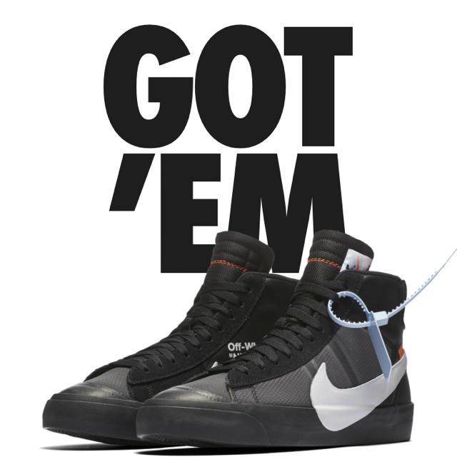 即発送可能 NIKE BLAZER MID 27㎝ US9 off white