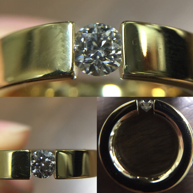 ニーシング フラット ダイヤモンド 0.303ct  750 リング レディースのアクセサリー(リング(指輪))の商品写真