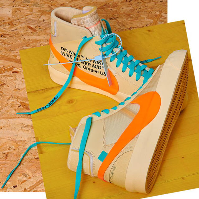 ペールバニラ送料送込 27cm ナイキ THE TEN ブレーザー MID off white