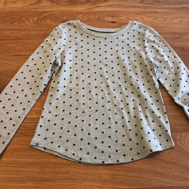 Old Navy(オールドネイビー)のロングTシャツ  オールドネイビー  水玉  ドット キッズ/ベビー/マタニティのキッズ服女の子用(90cm~)(Tシャツ/カットソー)の商品写真