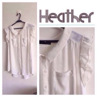 ヘザー(heather)のトップス(シャツ/ブラウス(半袖/袖なし))