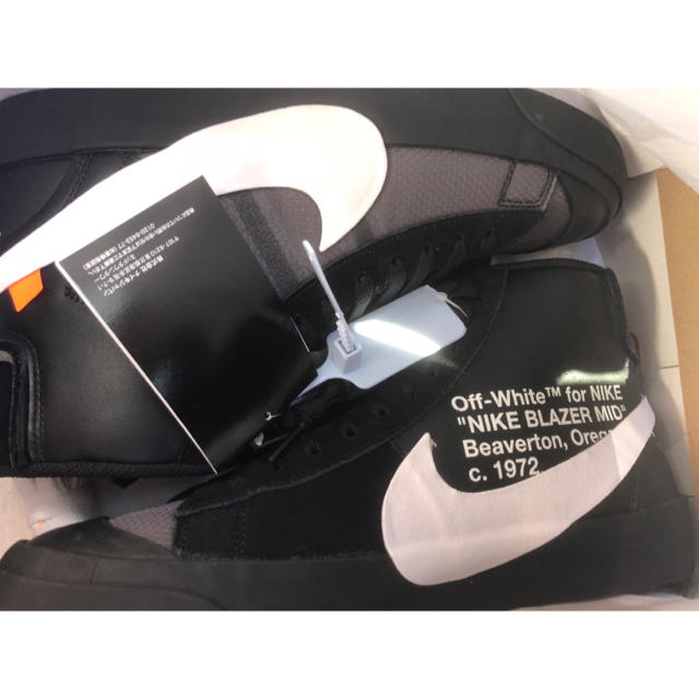 スニーカー【28cm】THE10 NIKE×OFF-WHITE BLAZER ブラック