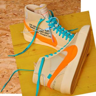 ナイキ(NIKE)のNIKE off-white blazer 28.0cm オレンジ(スニーカー)