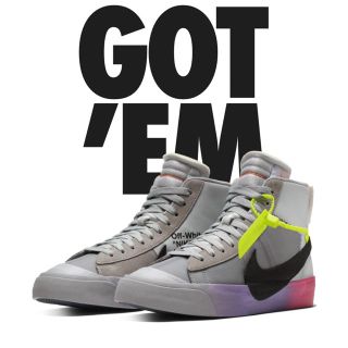 オフホワイト(OFF-WHITE)のNIKE off-white   THE TEN ブレーザーMID. (スニーカー)