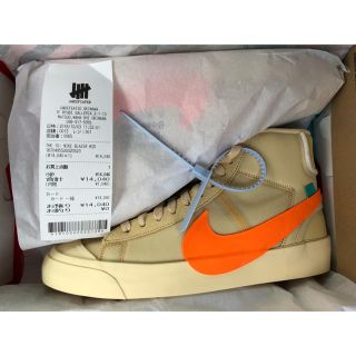 オフホワイト(OFF-WHITE)のOff-White x Nike Blazer オフホワイト ブレーザー(スニーカー)