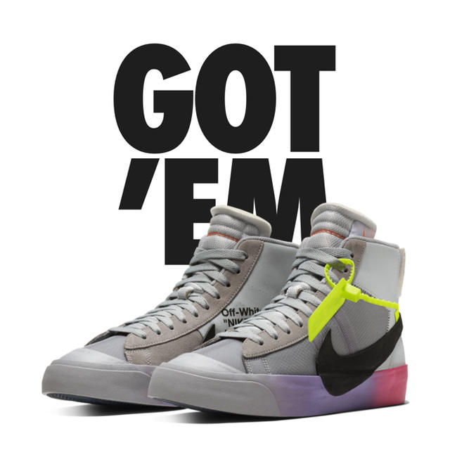 NIKE(ナイキ)のNike Blazer Mid Off-White メンズの靴/シューズ(スニーカー)の商品写真