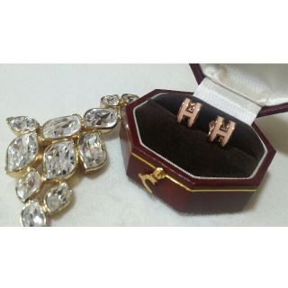 エルメス(Hermes)のピンキーゴールド☆Hピアス(ピアス)