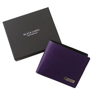 ブラックレーベルクレストブリッジ(BLACK LABEL CRESTBRIDGE)の【新品タグ付き】ブラックレーベル クレストブリッジ 財布 二つ折り パープル(折り財布)