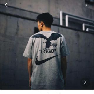 オフホワイト(OFF-WHITE)のoff-white NIKE オフホワイト グレー S(Tシャツ/カットソー(半袖/袖なし))