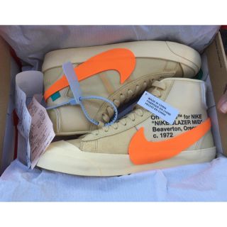 ナイキ(NIKE)のnike offwhite the ten blazer orange 25cm(スニーカー)