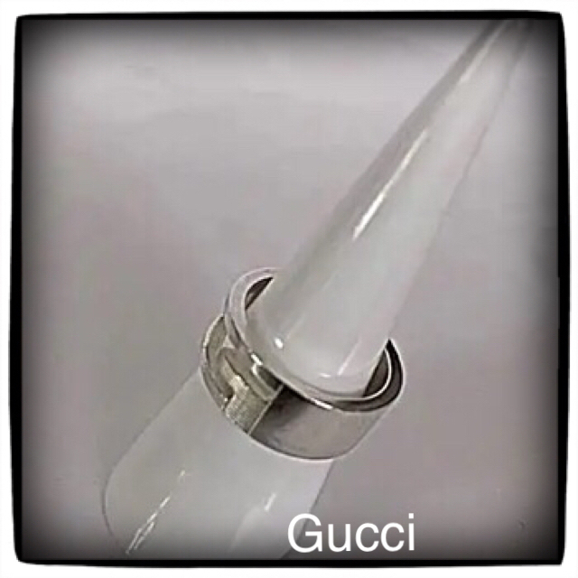 Gucci(グッチ)の★Gucci／SV925◉Gロゴ ワイドリング13号✨ メンズのアクセサリー(リング(指輪))の商品写真