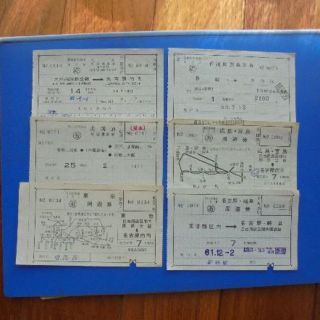 日本国有鉄道　周遊券6枚(その他)