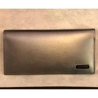 バーバリー(BURBERRY)の【新品・未使用】バーバリー 長財布 シルバー 希少色(長財布)