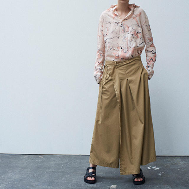 Y's(ワイズ)の値下げ Y's 16ss コットンギャバラップパンツ yohji レディースのパンツ(その他)の商品写真