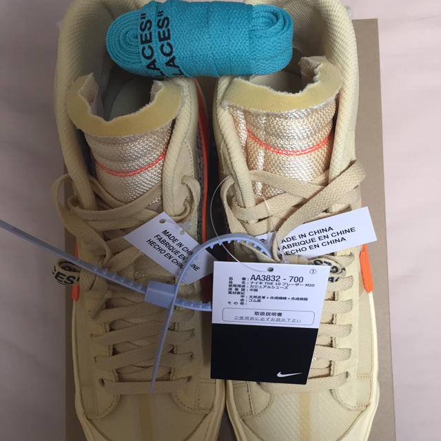 OFF-WHITE(オフホワイト)の送料込 27.5cm THE 10 NIKE BLAZER MID メンズの靴/シューズ(スニーカー)の商品写真