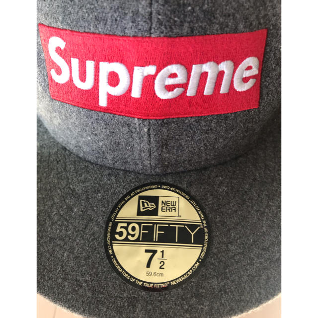 キャップ Supreme グレー