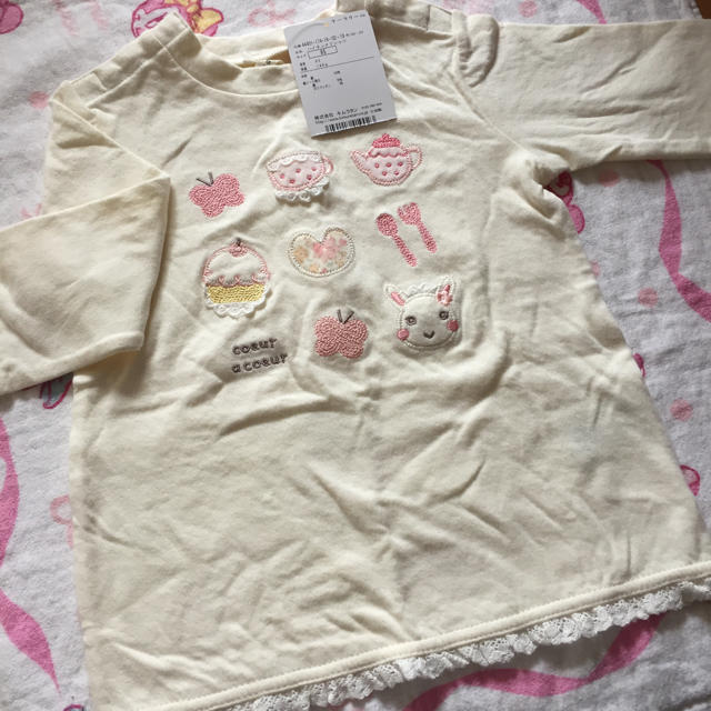 coeur a coeur(クーラクール)のクーラクール  95 新品 ロンT キッズ/ベビー/マタニティのキッズ服女の子用(90cm~)(Tシャツ/カットソー)の商品写真