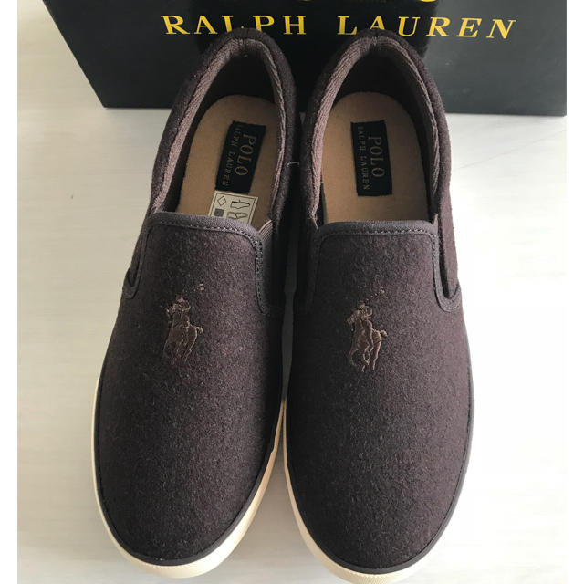 POLO RALPH LAUREN - ポロラルフローレン ︎茶スリッポンの通販 by manamink's shop｜ポロラルフローレンならラクマ