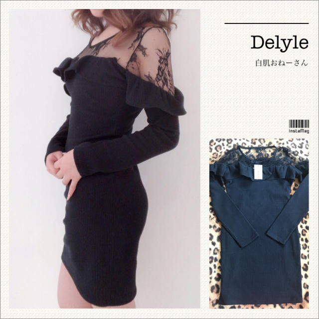 Delyle♡レースショルダーフリルワンピ