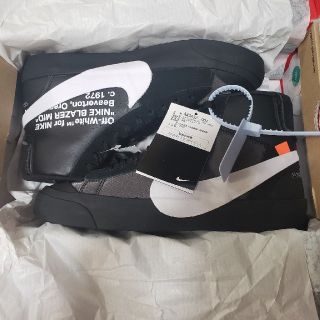 ナイキ(NIKE)のNIKE off white blazer mid black 25.5cm(スニーカー)