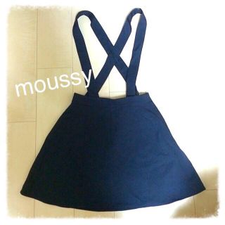 マウジー(moussy)のmoussy★サスペンダーフレアスカート(ミニスカート)