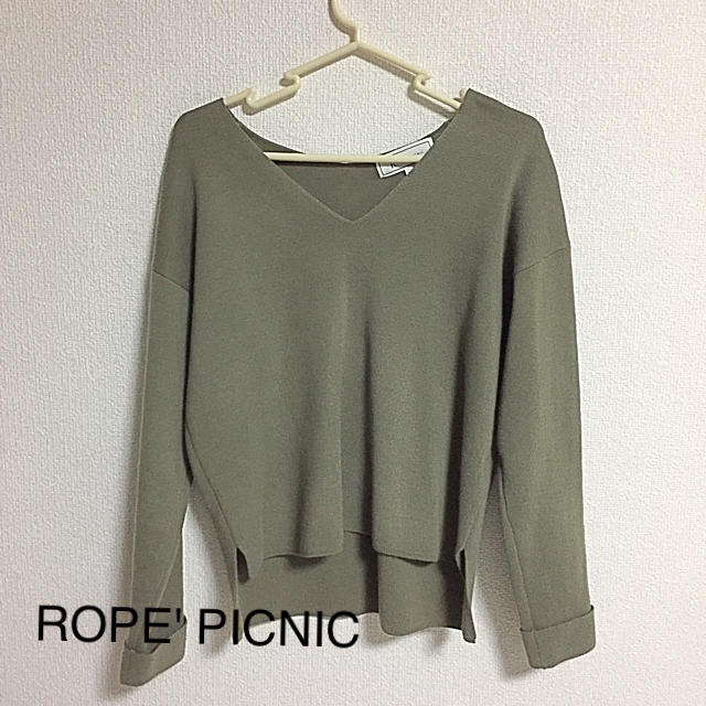 Rope' Picnic(ロペピクニック)のROPE' PICNIC☆カーキニット レディースのトップス(ニット/セーター)の商品写真