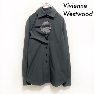 ヴィヴィアンウエストウッド(Vivienne Westwood)のVivienne Westwood★長袖シャツ フロントレース&ドレープ(シャツ/ブラウス(長袖/七分))