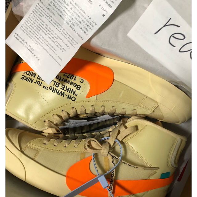 OFF-WHITE(オフホワイト)のNIKE BLAZER×OFF WHITE ナイキ ブレーザー メンズの靴/シューズ(スニーカー)の商品写真