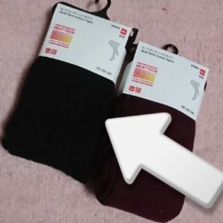 ユニクロ(UNIQLO)のUNIQLOヒートテック ニットタイツ黒(タイツ/ストッキング)