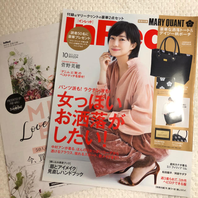 宝島社(タカラジマシャ)のインレッド InRed 10月号 雑誌 エンタメ/ホビーの雑誌(ファッション)の商品写真