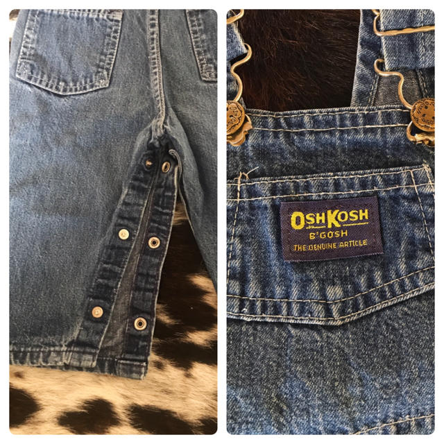 OshKosh(オシュコシュ)の80s vintage  USA製 オシュコシュ キッズ サロペット キッズ/ベビー/マタニティのベビー服(~85cm)(カバーオール)の商品写真