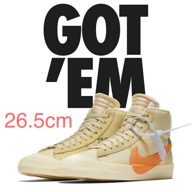上品】 OFF-WHITE NIKE×off-white ブレーザーMID ナイキ - スニーカー