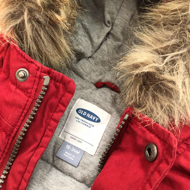 Old Navy(オールドネイビー)の【値下げ】OLD NAVY中綿ぎっしりモッズコート◡̈⃝⋆*90cm キッズ/ベビー/マタニティのキッズ服男の子用(90cm~)(コート)の商品写真