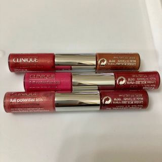 クリニーク(CLINIQUE)のCLINIQUE クリニーク ミニリップグロス 2色 3本セット(リップグロス)