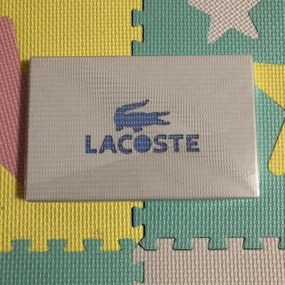 ラコステ(LACOSTE)のラコステ タオルハンカチ ブルー  【新品・未使用】(ハンカチ/ポケットチーフ)