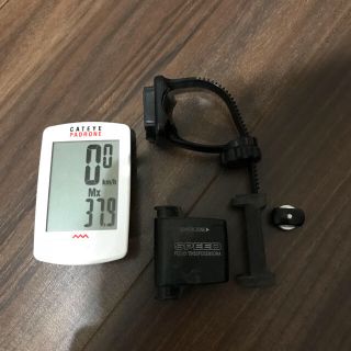 キャットアイ(CATEYE)のキャットアイ パドローネ ワイヤレス CC-PA100W 中古 送料込(パーツ)