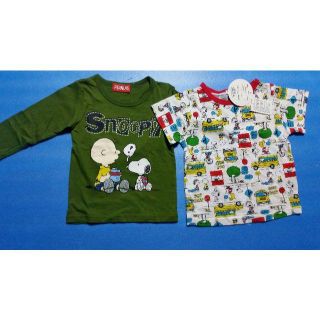 スヌーピー(SNOOPY)のキッズ新品未使用★スヌーピーTシャツ2枚セット(Tシャツ/カットソー)