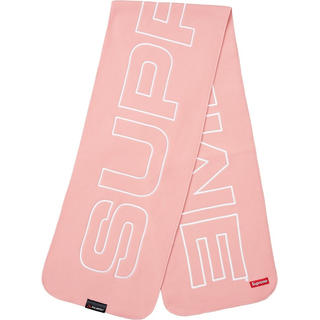 シュプリーム(Supreme)のSupreme Polartec Logo Scarf Pink マフラー(マフラー)