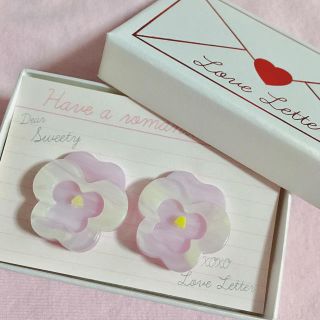 ケイティー(Katie)のLove Letter♡パンジーイヤリング(イヤリング)